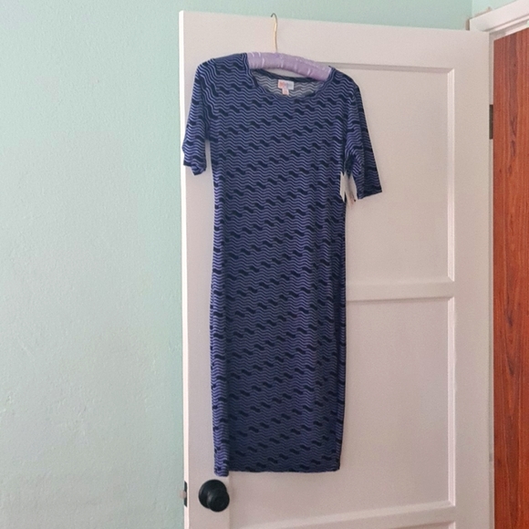 LuLaRoe Dress. Purple and black print. Size XS. - Picture 1 of 4